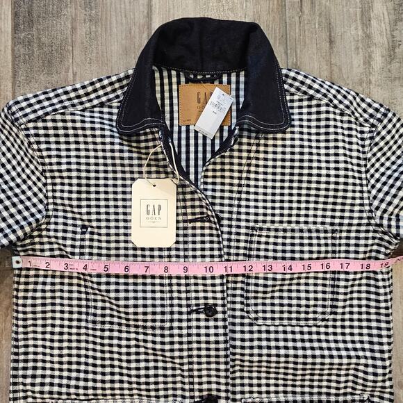 Women's Black and White Utility Jacket - Picture 7 of 16